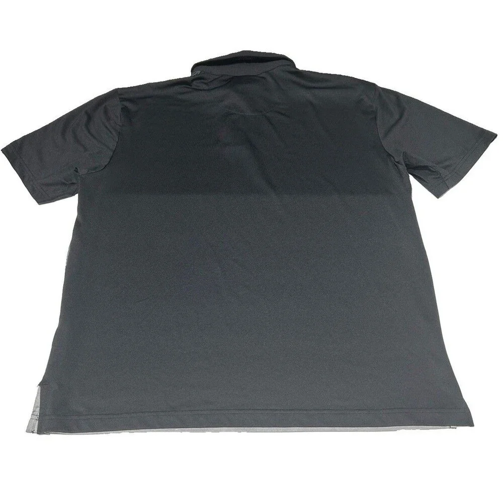 Ben Hogan Performance Men's Polo Shirt Gray/Black Ombre Size Large Golf